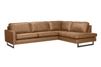 milton hoekbank cognac schuin[rechts]